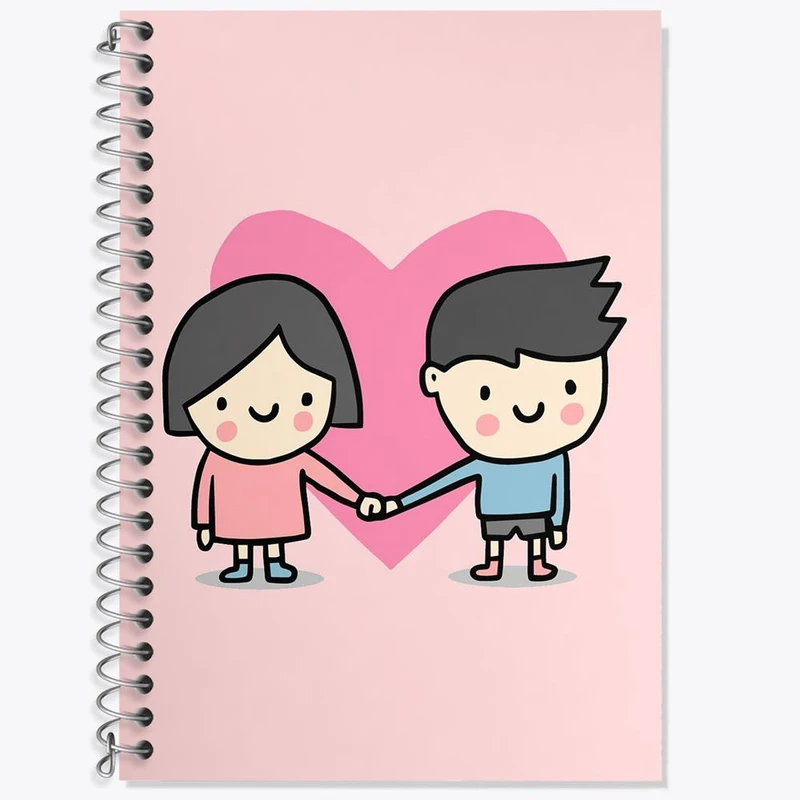 دفتر لغت 50 برگ خندالو مدل عاشقانه کد 27141