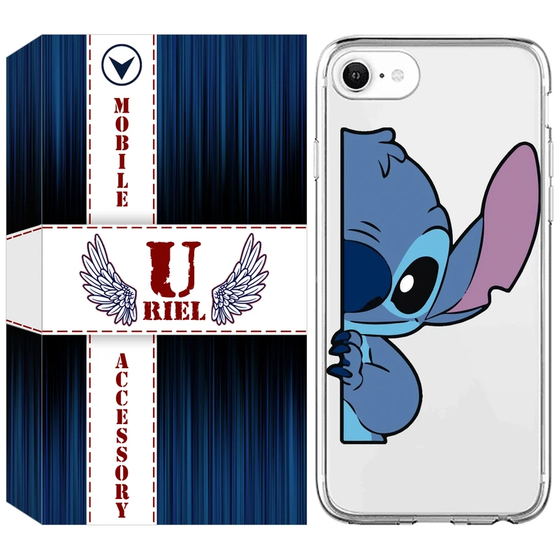 کاور یوریل مدل Clear کد 74 طرح استیچ مناسب برای گوشی موبایل اپل iPhone 7 / 8 / SE 2020 / SE 2022