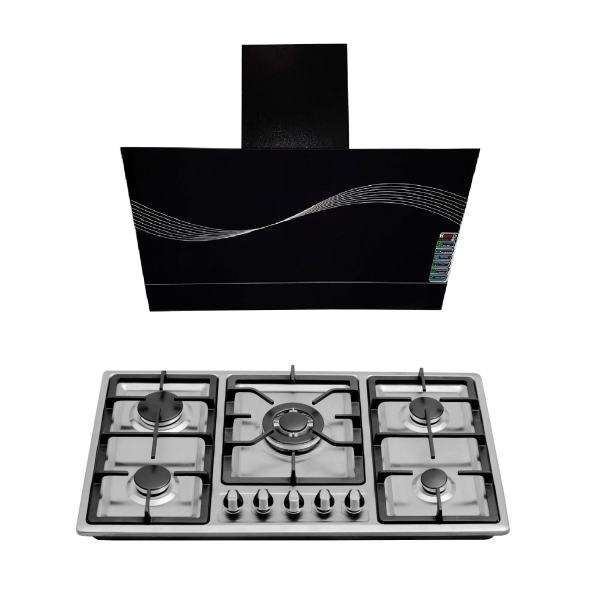 ست هود و اجاق گاز صفحه ای کد ۲۷۱۶