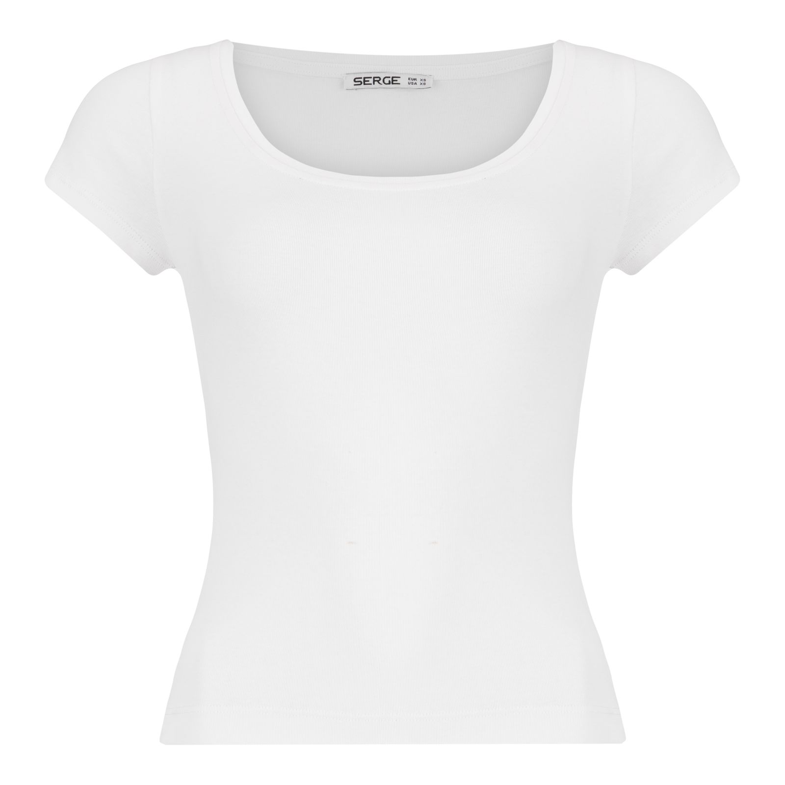 تی شرت آستین کوتاه زنانه سرژه مدل 203380 یقه گرد رنگ سفید