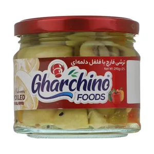 ترشی قارچ با فلفل دلمه‌ای قارچینو - 290 گرم