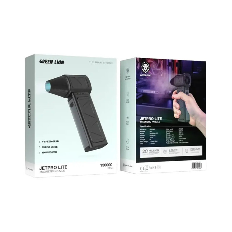 دستگاه دمنده 180 وات گرین لاین مدل Jet Pro Lite GNJPLT180WBK