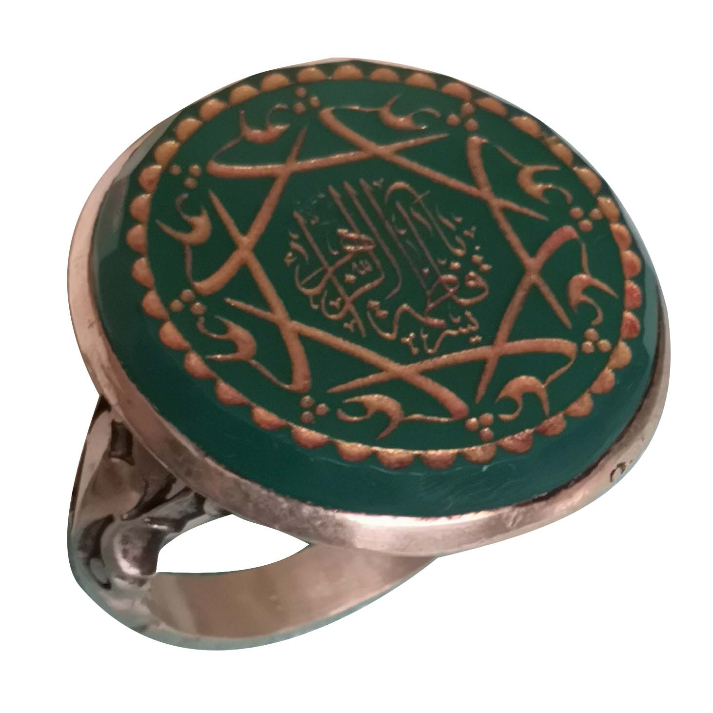 انگشتر نقره مردانه مدل عقیق