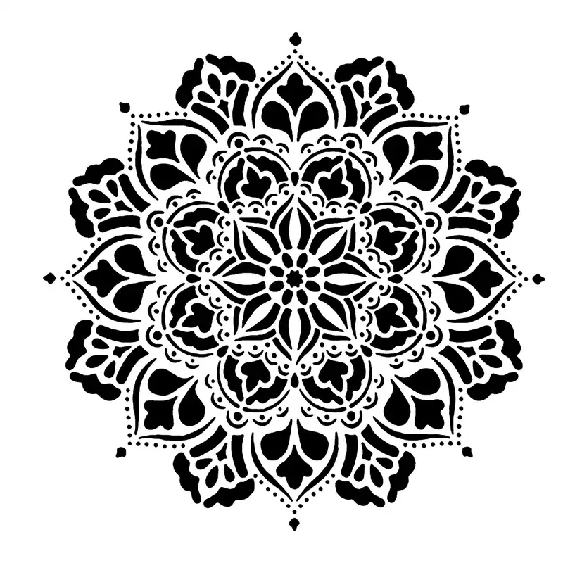 شابلون باتیس آرت طرح تذهیب کد 50-629