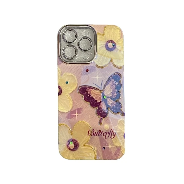 کاور مدل فانتزی گل آبرنگی کد 1 مناسب برای گوشی موبایل اپل IPhone 12 Pro