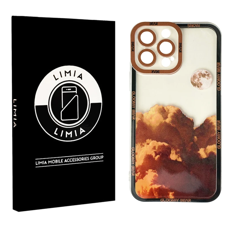 کاور لیمیا مدل فانتزی لنزدار ژله ای طرح کوهستانی کد 326 مناسب برای گوشی موبایل اپل Iphone 13 Pro