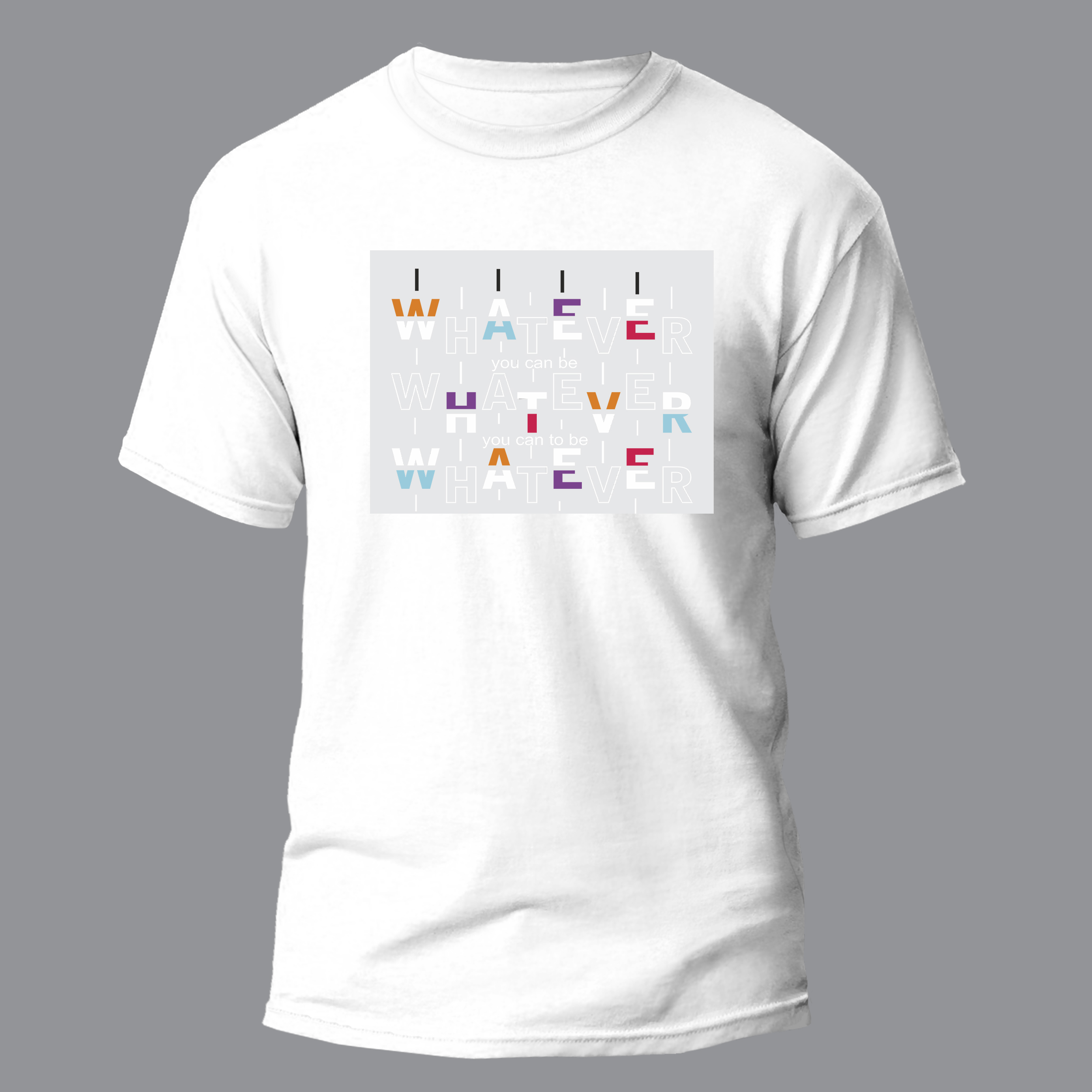 تی شرت آستین کوتاه مردانه مدل حروف کد 075