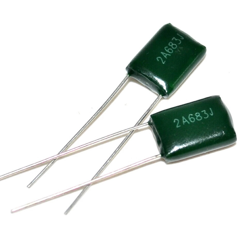 خازن پلی استر 68 نانو فاراد مدل 2A683J-100V بسته 50 عددی