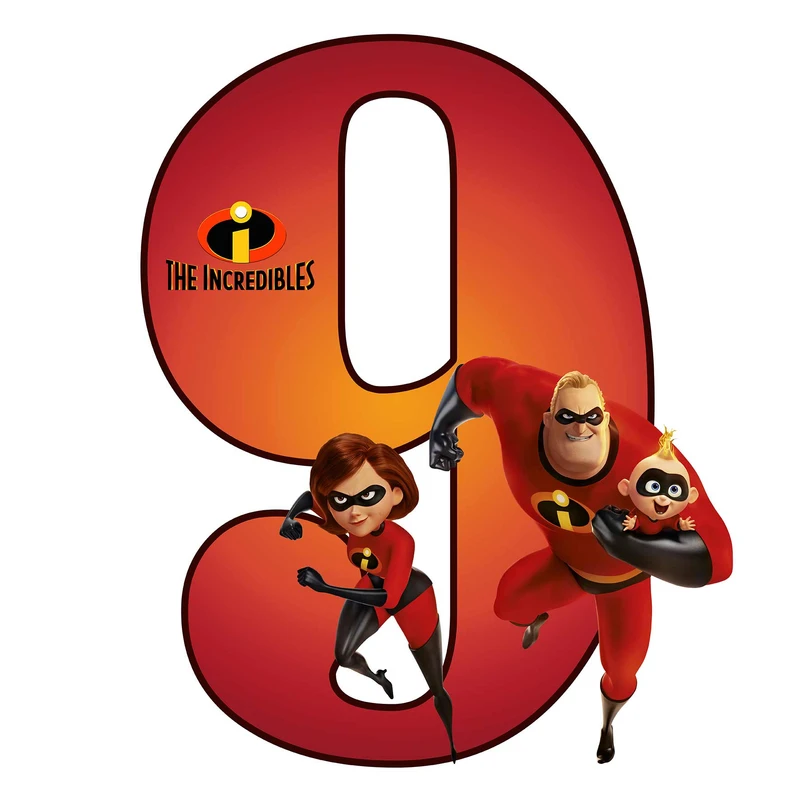  استند رومیزی تولد مدل عدد 9 طرح شگفت انگیزان کد 1502