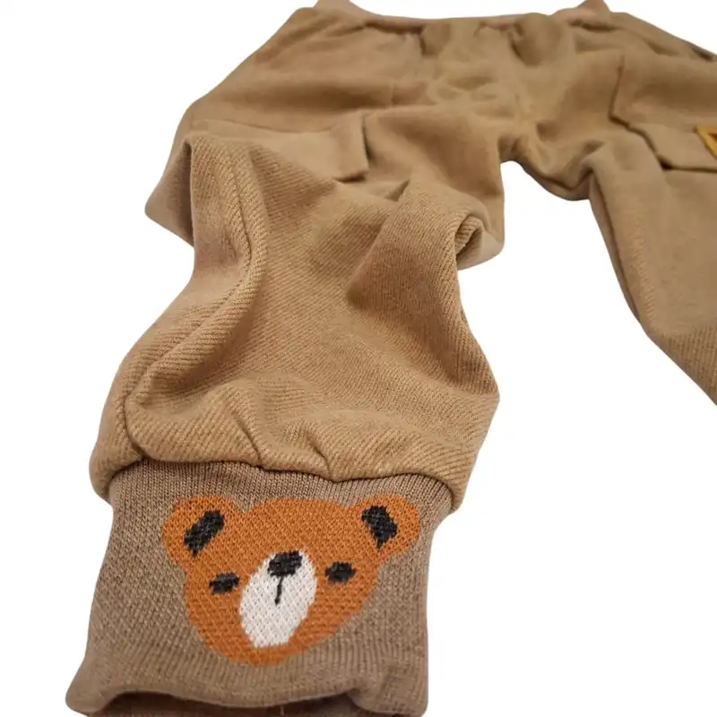 ست سویشرت و شلوار بچگانه مدل یقه دار راه راه