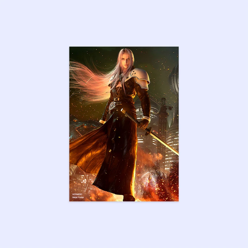 پوستر هومرو مدل فلزی طرح بازی Final Fantasy کد PS1227