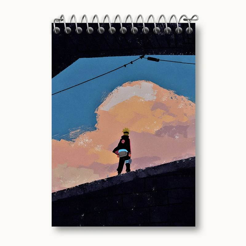 دفتر یادداشت 50 برگ خندالو طرح انیمه ناروتو (Naruto) کد N3654