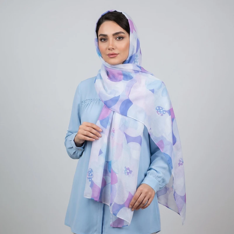 شال زنانه مدل نخی بهاری کد 2338
