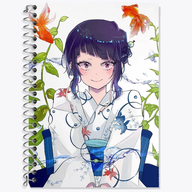 دفتر زبان 50 برگ خندالو مدل سه خط طرح کیوکا جیرو انیمه آکادمی قهرمان من کد 11577