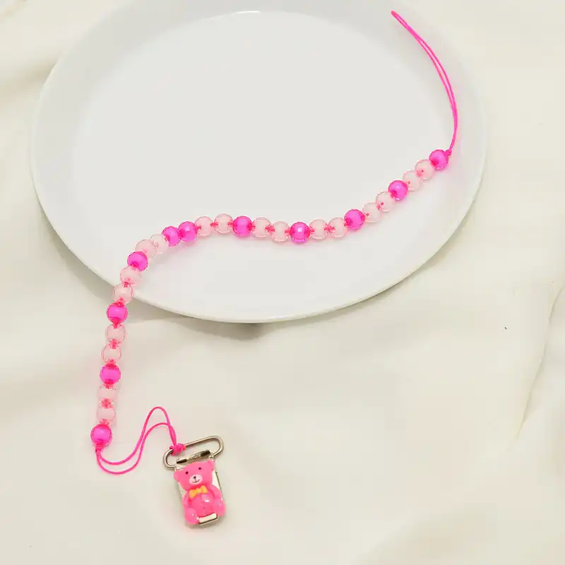 زنجیر پستانک دلنار گالری مدل تدی آبنباتی