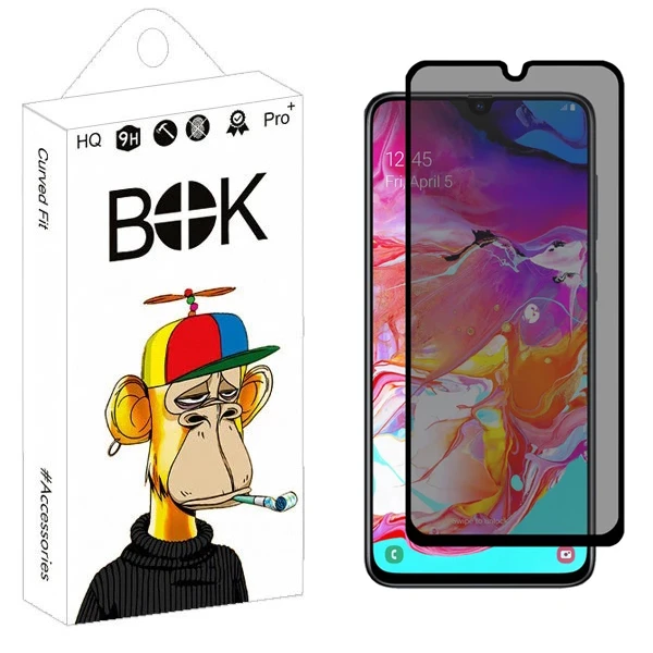 محافظ صفحه نمایش حریم شخصی بوک مدل Nano Plus مناسب برای گوشی موبایل سامسونگ Galaxy A70s