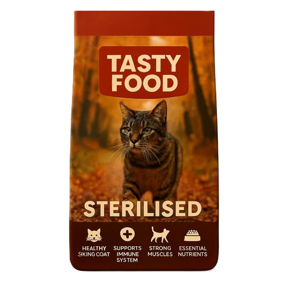 غذا خشک گربه بالغ تیستی مدل عقیم فله طعم مرغ و ماهی وزن 1500 گرم