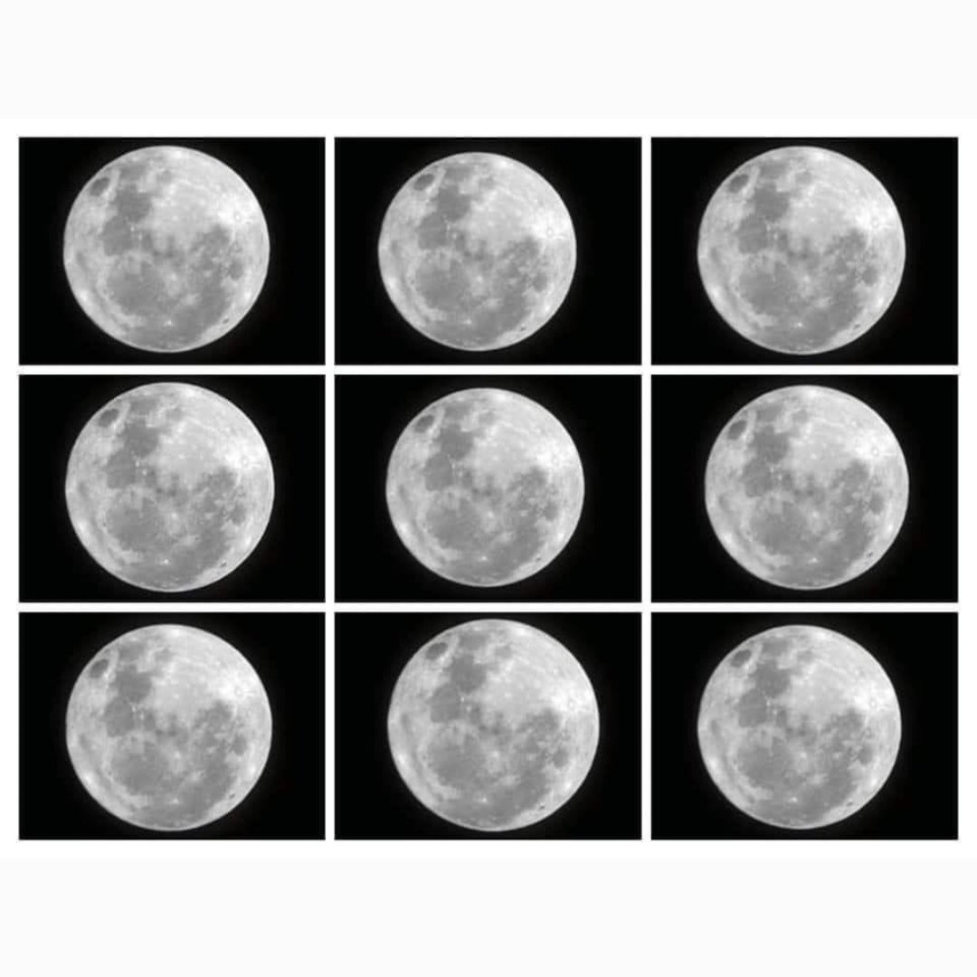 استیکر طرح moon ماه مجموعه 9 عددی