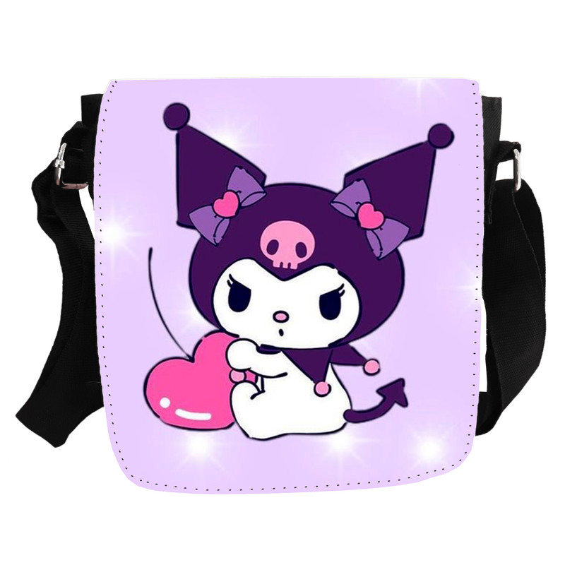 کیف رودوشی دخترانه مدل kuromi کد 485