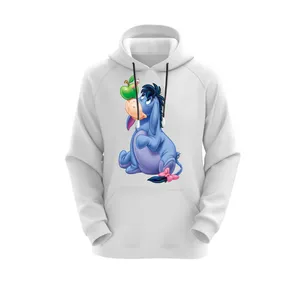 هودی زنانه مدل الاغ کد J215 رنگ سفید