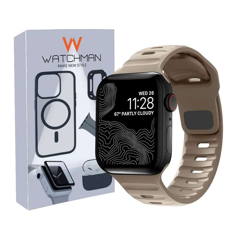 بند واچ من مدل Spigen Sport مناسب برای اپل واچ سری Se/1/2/3/4/5/6/7/8/9/AluminumCase سایز 41/40/38 میلی متری بند واچ من مدل Spigen Sport مناسب برای اپل واچ سری Se/1/2/3/4/5/6/7/8/9/AluminumCase سایز 41/40/38 میلی متری