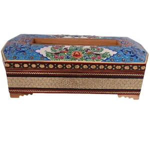جعبه دستمال کاغذی خاتم کاری مدل 3602