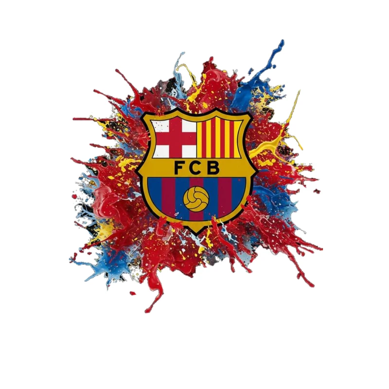 استیکر پارچه و لباس پاد آفرین مدل فوتبالی بارسلونا کد 4289