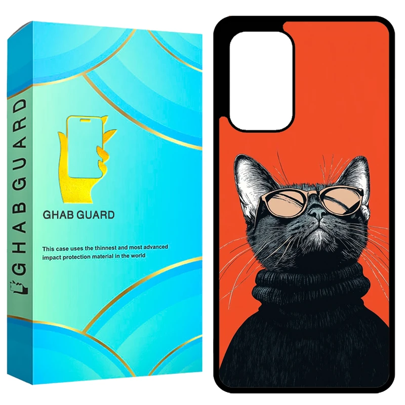 کاور قاب گارد طرح گربه مدل GCHPA53 مناسب برای گوشی موبایل سامسونگ Galaxy A53 5G
