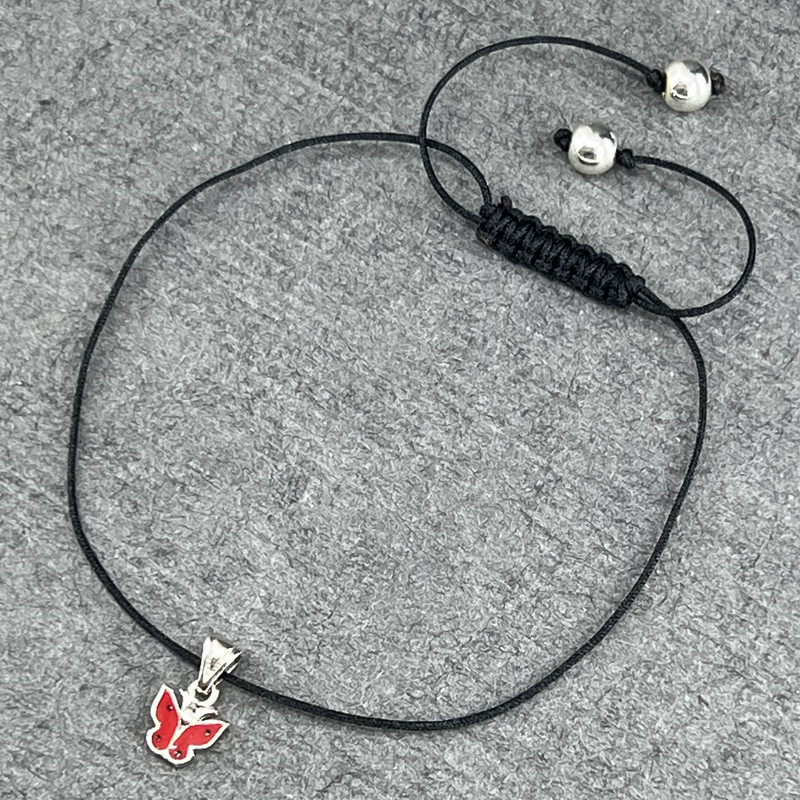 پابند نقره زنانه گیرا مدل پروانه کد G577 پابند نقره زنانه گیرا مدل پروانه کد G577