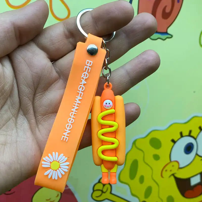 جاکلیدی مدل سیلیکونی طرح هات داگ کوچولو