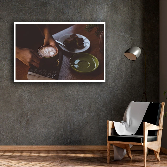 تابلو نوری بکلیت طرح کافه و قهوه مدل W-D1929
