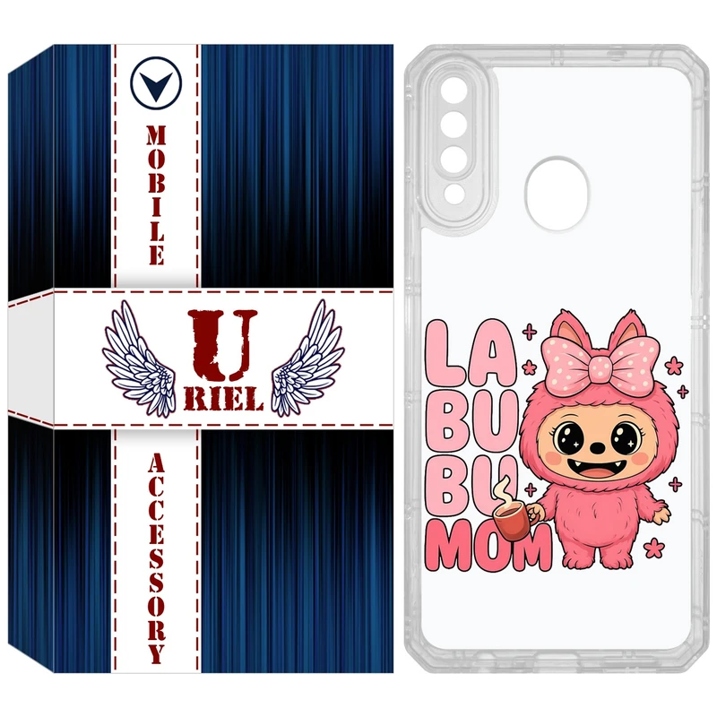 کاور یوریل مدل Clear کد 136 طرح لبوبو Labubu مناسب برای گوشی موبایل سامسونگ Galaxy A20s
