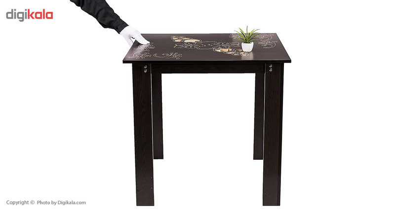 میز ناهار خوری صنایع چوب قائم کد K208 سایز 80 × 80