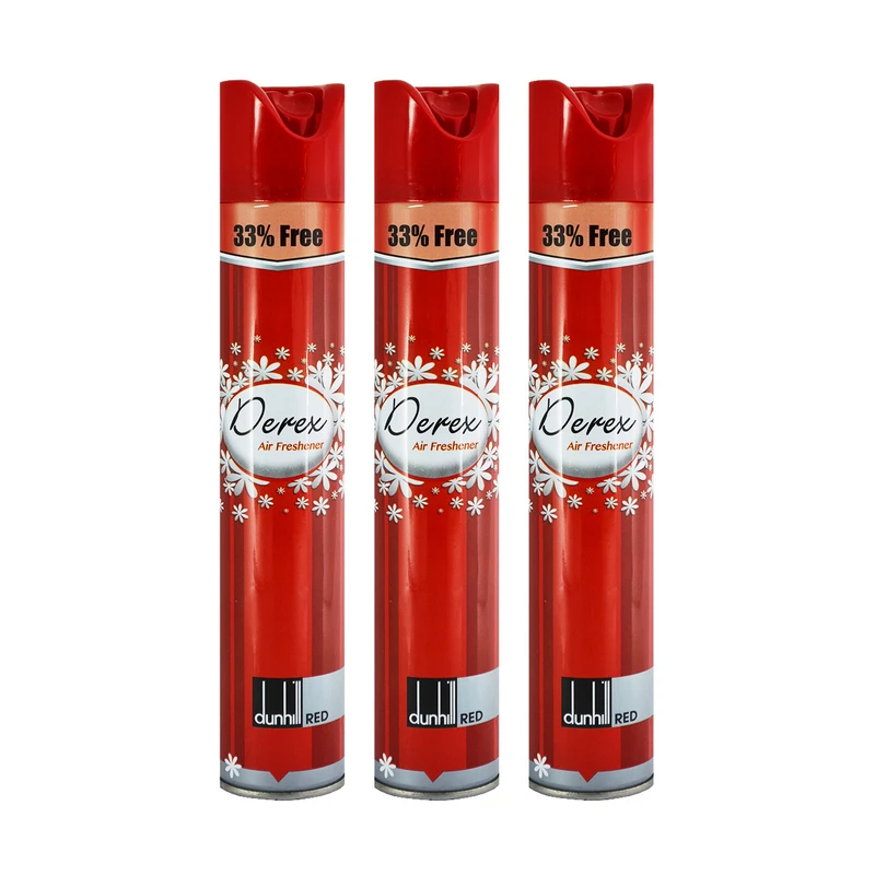 اسپری خوشبوکننده هوا دریکس مدل Dunhill Red حجم 400 میلی لیتر بسته ۳ عددی