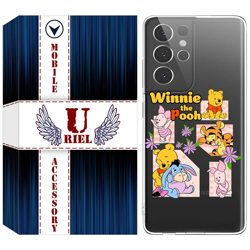 کاور یوریل قاب مدل Clear کد 56 طرح کارتونی مناسب برای گوشی موبایل سامسونگ Galaxy S21 Ultra