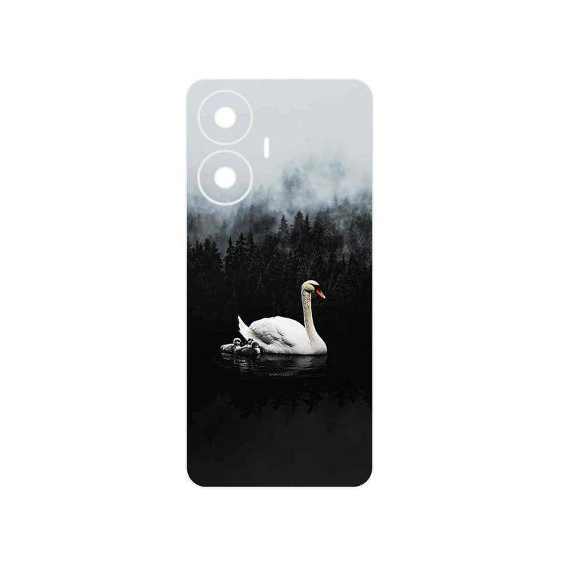 برچسب پوششی ماهوت مدل Swan_Lake مناسب برای گوشی موبایل ریلمی C55