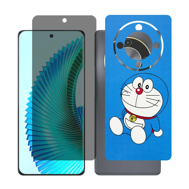 محافظ صفحه نمایش حریم شخصی گلس مدل Together مناسب برای گوشی موبایل آنر X9b به همراه برچسب پوششی پشت گوشی