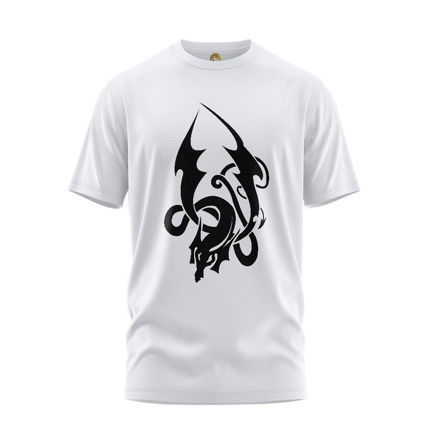 تی شرت آستین کوتاه زنانه هومرو مدل TW167 طرح اژدها