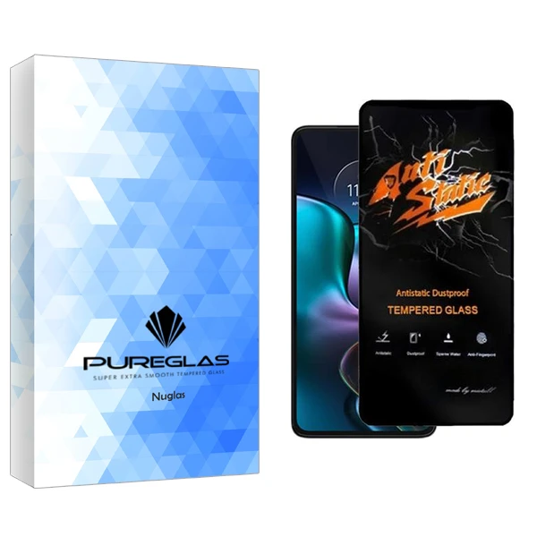 محافظ صفحه نمایش پیور گلس مدل NuGlas Antistatic مناسب برای گوشی موبایل موتورولا Edge 30