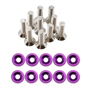 واشر رنگی اسپرت و پیچ کد RC4 بسته 20 عددی مناسب برای پراید