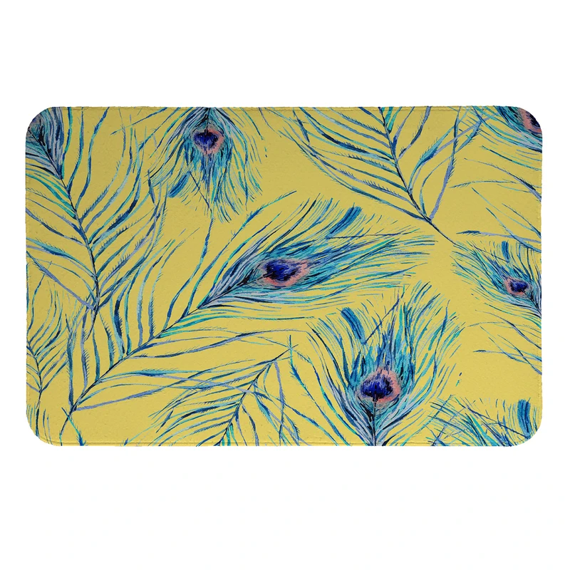  پادری طرح پرطاووس کد 5927 سایز 80 × 50 سانتی‌متر