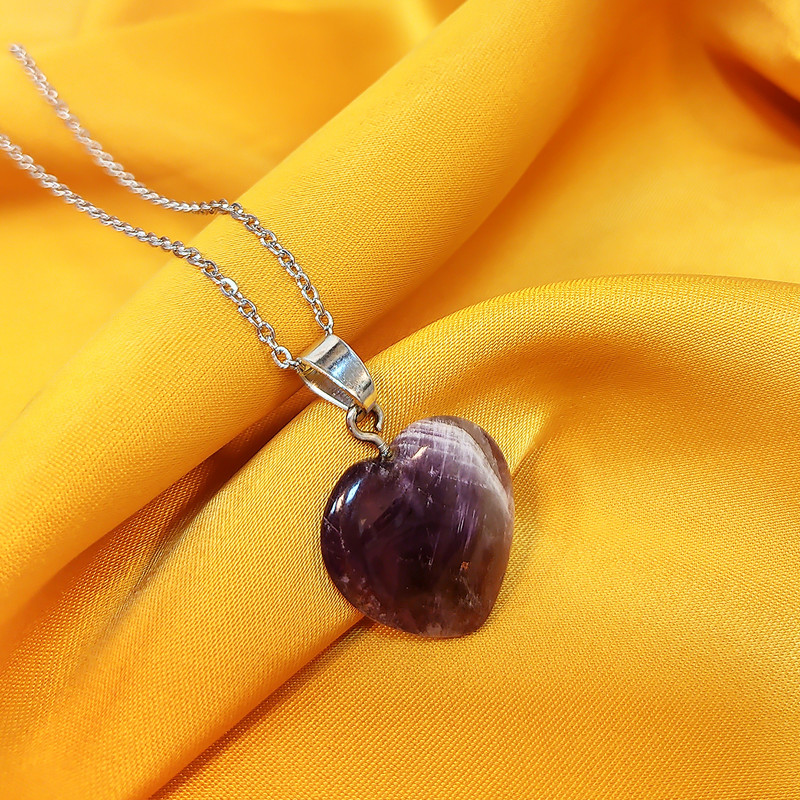 گردنبند زنانه مدل آمیتیست طبیعی کد NG2461 گردنبند زنانه مدل آمیتیست طبیعی کد NG2461