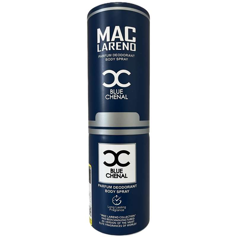 اسپری بدن مردانه مک لارنو مدل Bleu de Chanel حجم 200 میلی لیتر اسپری بدن مردانه مک لارنو مدل Bleu de Chanel حجم 200 میلی لیتر