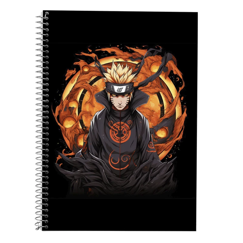 دفتر زبان 50 برگ مدوپد مدل دوخط طرح Naroto کد DF11152