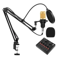 میکروفون استودیویی مدل BM800 به همراه کارت صدا V8