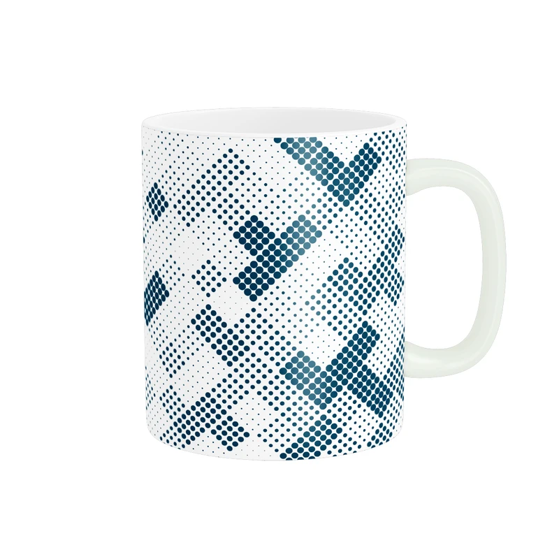 ماگ پاد آفرین طرح هندسی مینیمال مدل نیلگون 10 کد MD-U10