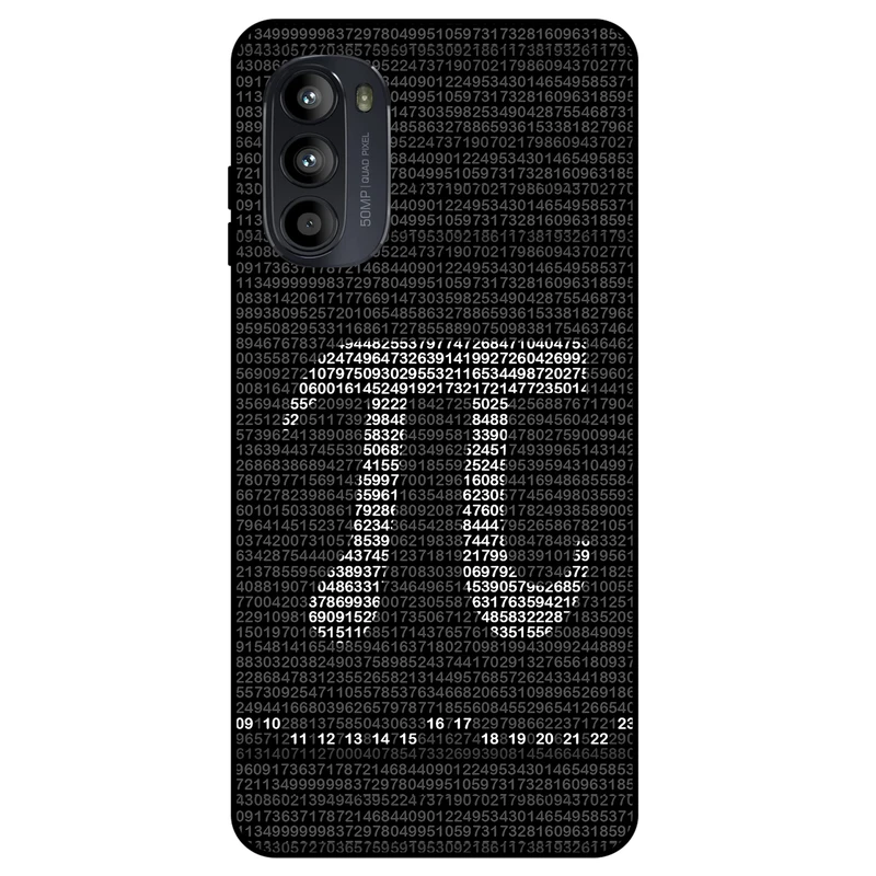 کاور مگافون طرح عدد پی مدل 7240 مناسب برای گوشی موبایل موتورولا Moto G52