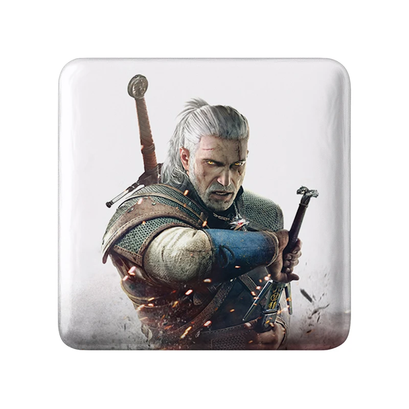 مگنت خندالو طرح گاور رسمی بازی ویچر مدل مربعی کد 30932