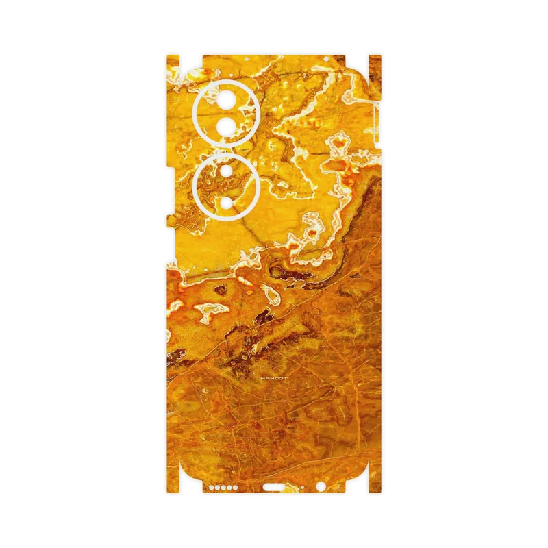 برچسب پوششی ماهوت مدل Gold Marble-FullSkin مناسب برای گوشی موبایل آنر X7b