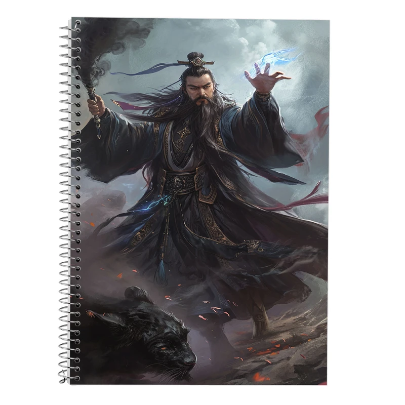 دفتر زبان 50 برگ مدوپد مدل سه خط طرح حیوانات جنگجو کد DF14951